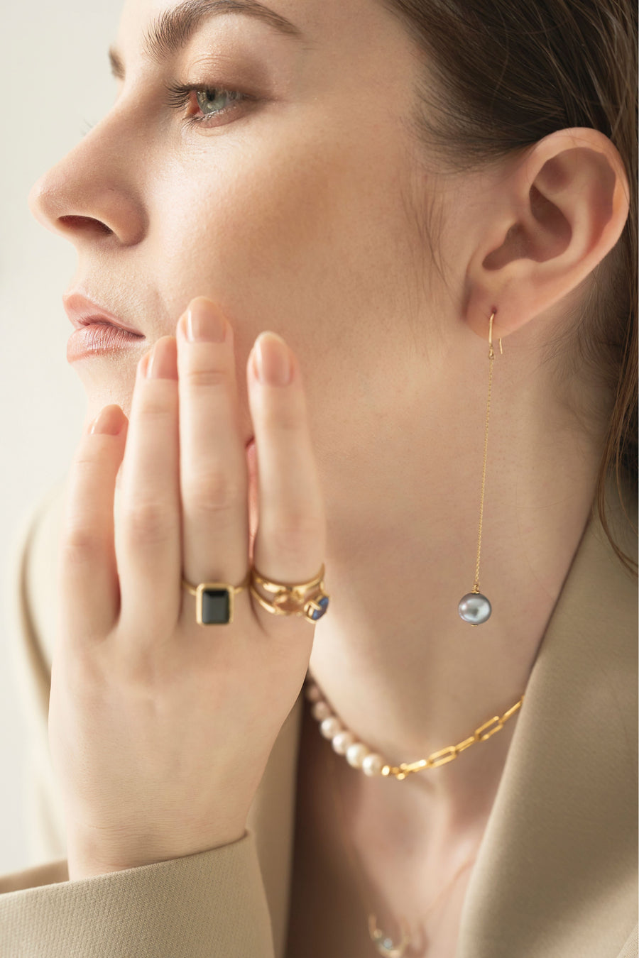 5way アコヤバロックパールチェーンネックレス （ゴールド） – mi luna