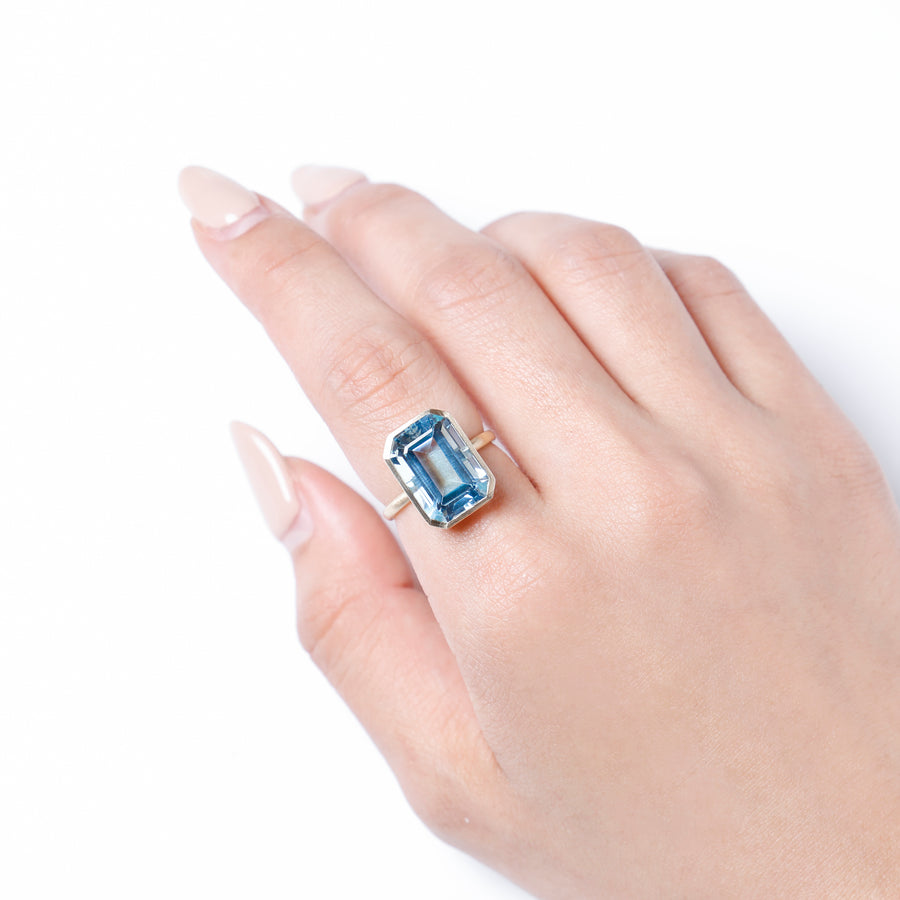 K10 ブルートパーズ ドロップリング