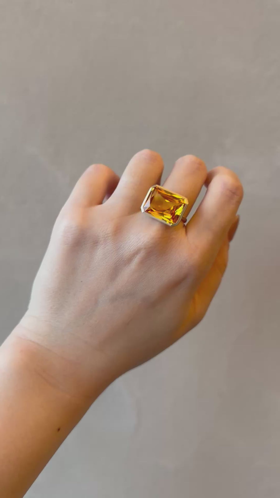 K10 シトリン ドロップリング