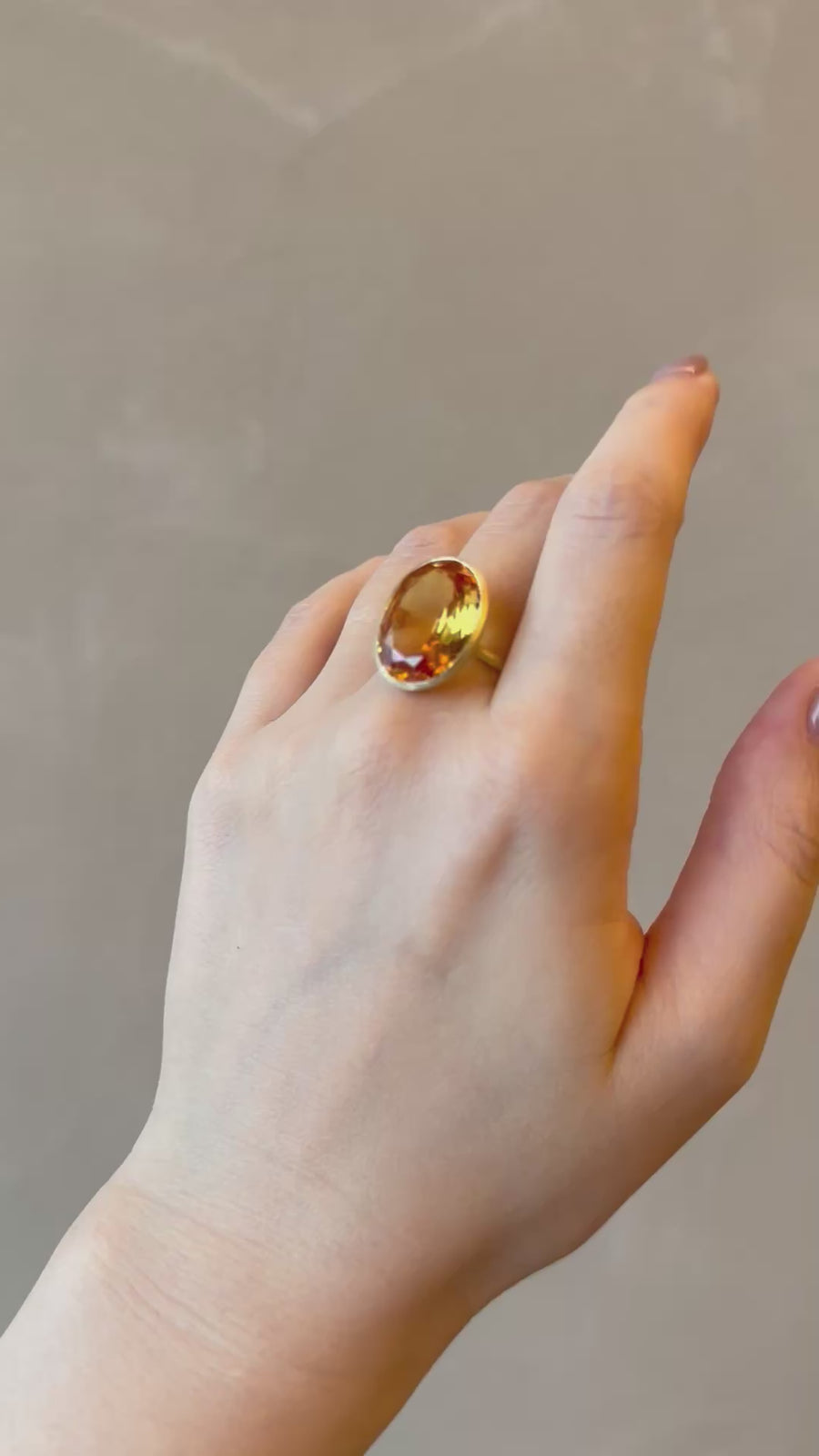 K10 シトリン ドロップリング