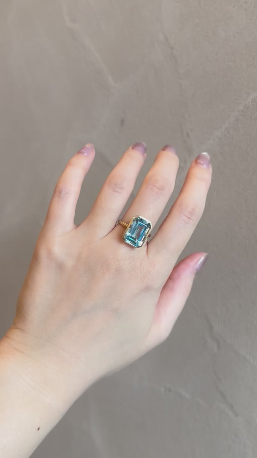 K10 ブルートパーズ ドロップリング