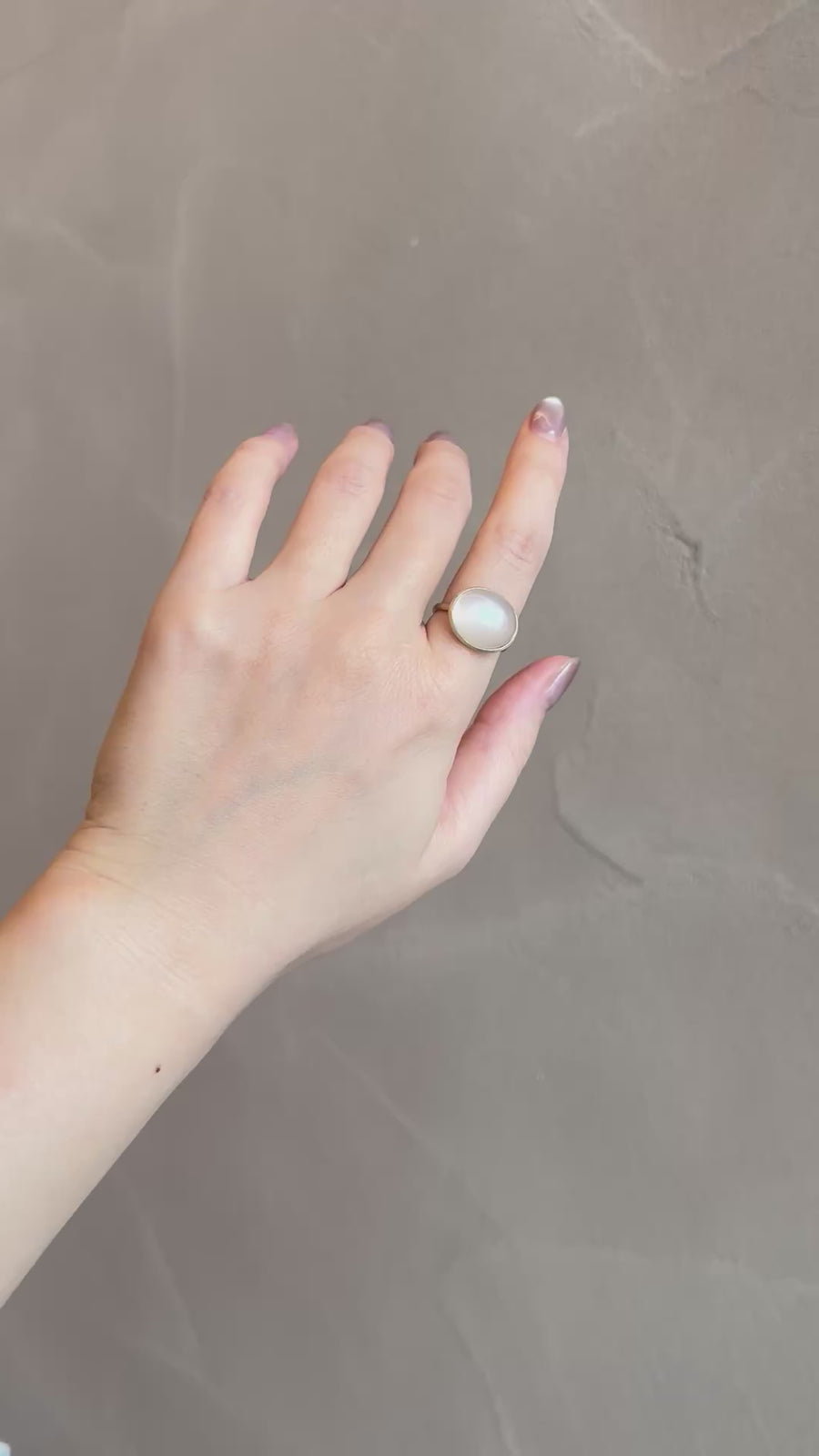 K10 ムーンストーン ドロップリング