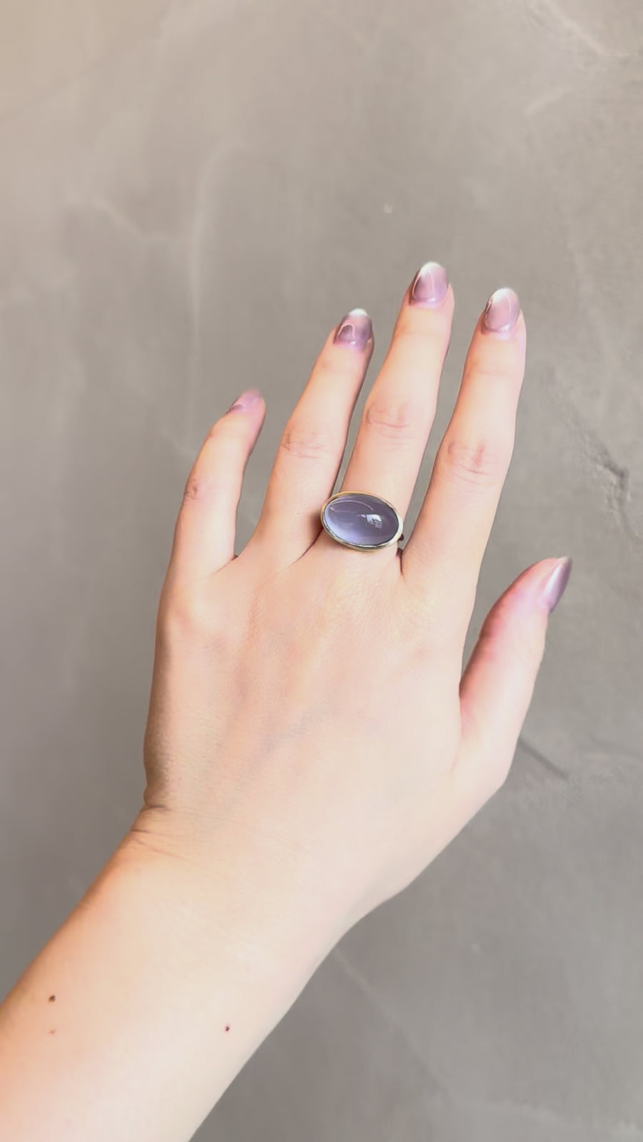 K10 カルセドニー ドロップリング