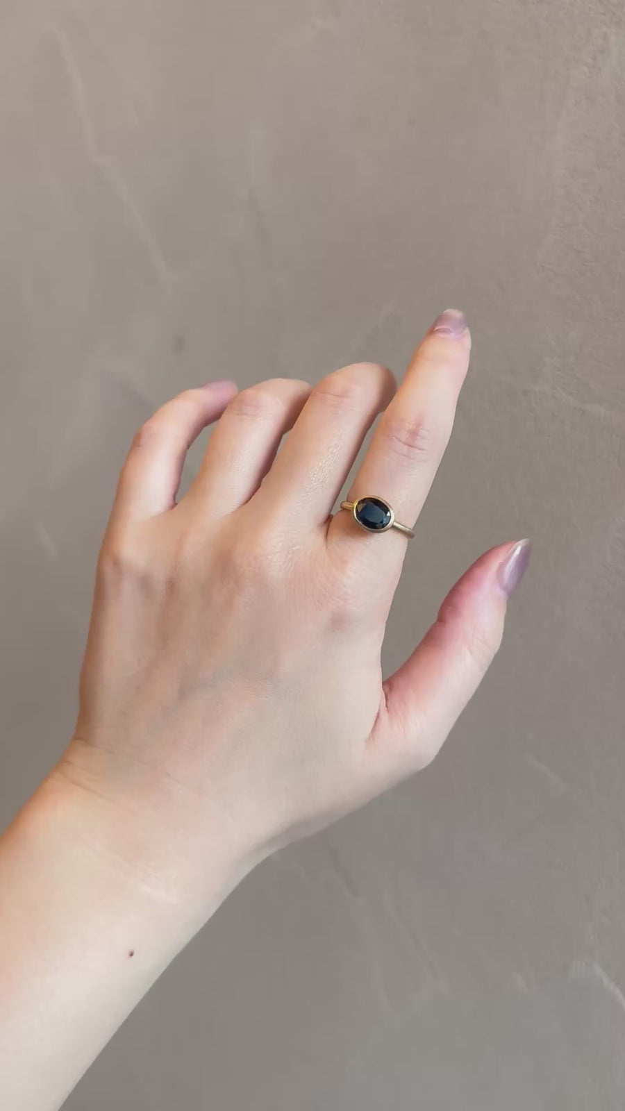 K10 サファイア ドロップリング